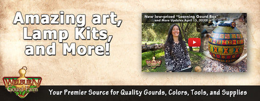 April 15, 2020: Gourd Lamp Kits, plus NEW Low-Priced "Learning Boxes"