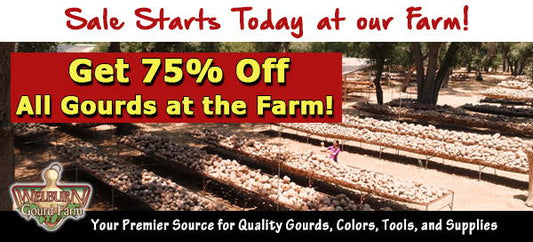 January 31, 2023: Gourds-For-Gifts and Metallic Inks are back in stock, plus amazing gourd art and more!