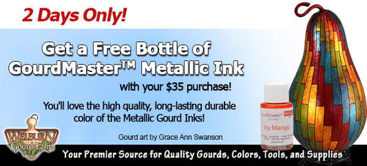 September 19, 2023: 2 days only, Get a Free Bottle of Metallic Ink with any $35 purchase!