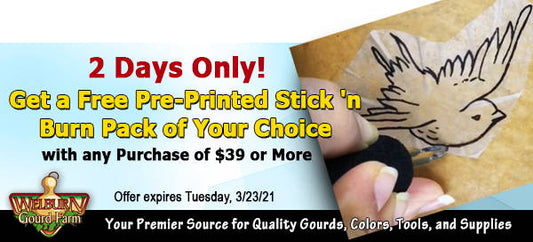 March 22, 2021: 2 Days Only, Get a Free Stick 'n Burn, plus Ink Dye Sets are back in stock!