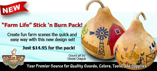 August 26, 2023: New Stick ' n Burn Design, Gourd Pots Back in Stock and more!