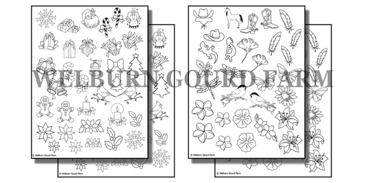 Stick 'n Burn Designs for Ornaments