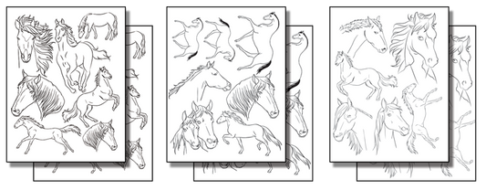 Stick 'n Burn Horses Pack