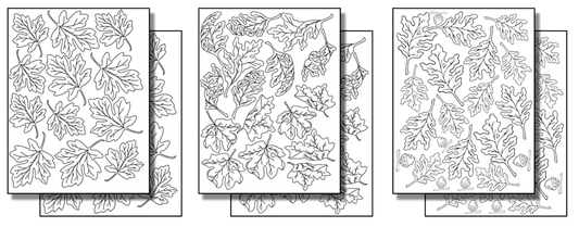Stick 'n Burn Multiples: Oak & Maple Leaves Pack