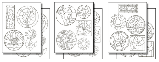 Stick 'n Burn Stained Glass Designs Set 2