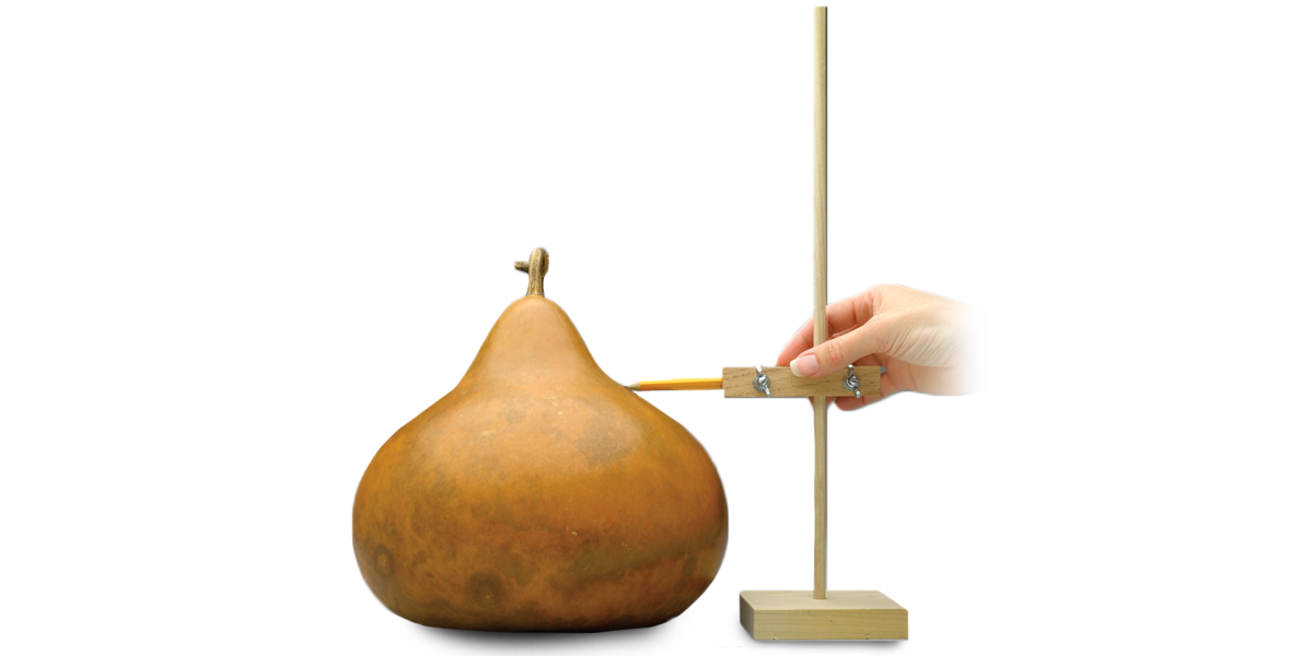 Gourd Compass adjustable tool for marking even cutting lines on gourds