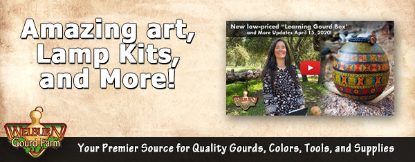 April 15, 2020:  Gourd Lamp Kits, plus NEW Low-Priced "Learning Boxes"
