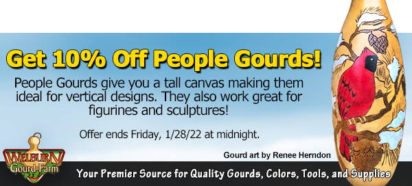 January 26, 2022: Get 10% Off Pre-Boxed People Gourds, 3 Days Only!