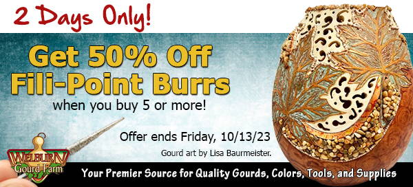 October 12, 2023: 50% OFF Fili-Point Burrs, 2 Days Only!