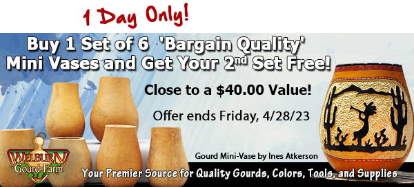 April 27, 2023: Buy 1 Get 1 Free Set Of 6 'Bargain Quality' Mini Vases!