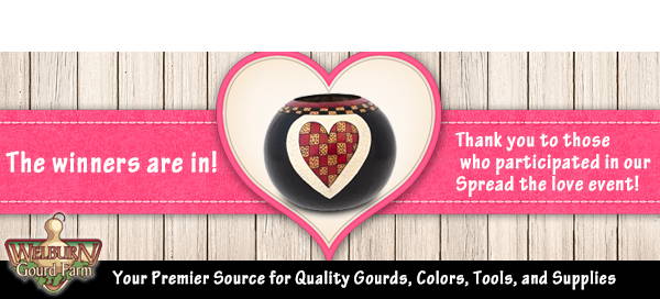 February 15, 2024: Valentine's Day Contest Winners + 50% Gourds Sale and More!