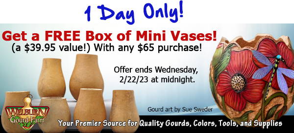 February 21, 2023: 1 day only, get a FREE Set of 6 Mini Vases with any purchase of $65 or more!