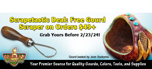 February 22, 2024: Enjoy a Free Gourd Scraper on Orders $49 or More!