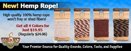 September 30, 2020: Get a great price when you order the 4 pack of our NEW Hemp Rope!