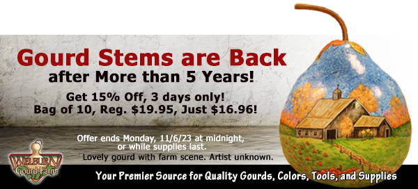 November 4, 2023: Back in stock after 5 years! Plus 20% Off Mini gourds and more…