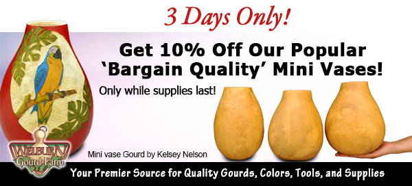 May 25, 2022: 3 days only, get 10% Off 'Bargain Quality' Mini Vases, plus Metallic Ink Sets back in stock!