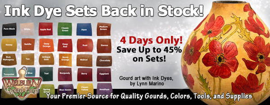 November 14, 2020: Ink Dyes Back in Stock! Save Up to 45% on Ink Dyes When You Order By the Set!