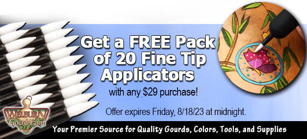 August 17 2023: Get a FREE 20 Pack of Fine Tip Applicator with Any Order of $29 or more!
