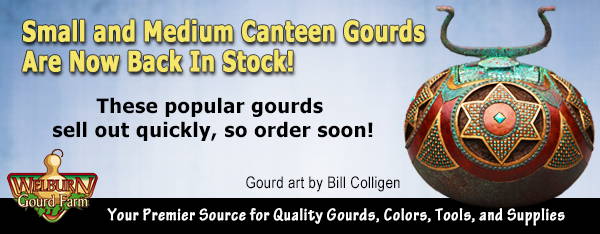 October 28, 2020: Our popular canteen gourds are back in stock!