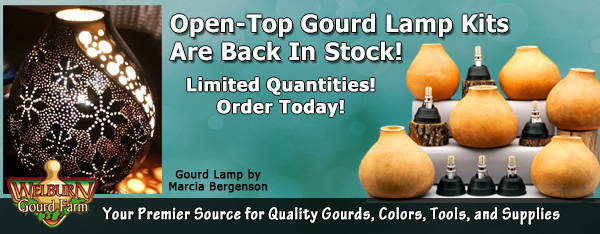October 7, 2020: Gourd Lamp Kits Back in Stock, Plus Last Chance for People Gourds!