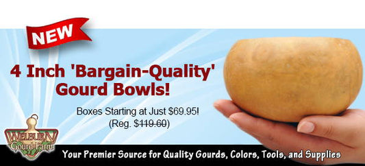 May 4, 2022: New box of 'Bargain Quality' Gourd Bowls, plus 10% OFF Ink Dyes!