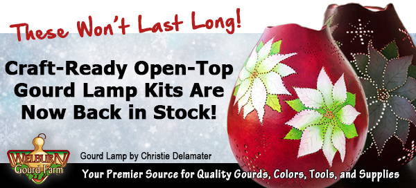 November 23, 2022: Open-Top Gourd Lamp Hardware Kits are back, plus get $20 Off & more!