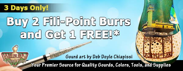 August 22, 2020: Buy 2 Get 1 Free Fili-Point Burr Special!