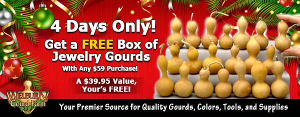 December 19, 2020: 4 Days Only, FREE Jewelry Gourds!