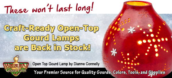November 13, 2021: Our Open-Top Gourd Lamps are Back!