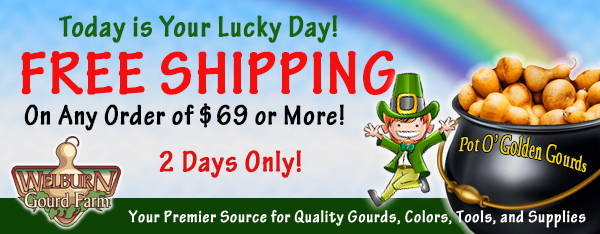 March 17, 2021: 2 days only, FREE shipping! Happy St. Patrick's Day!