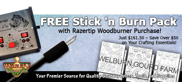 February 29, 2024: Exclusive Deal: Free Stick 'n Burn Pack with Your Razertip Woodburner Order!