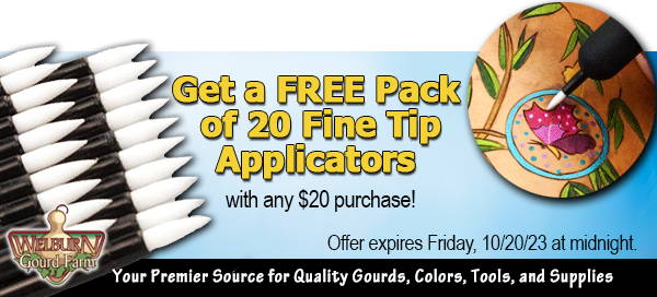 October 19, 2023: 2 days only, get a Free Pack of Fine Tip Applicators!