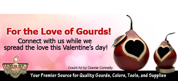 February 1, 2024: Valentine's Day Contest plus, shop our season's popular Craft-Ready Gourds!