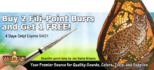 May 1, 2021: 4 Days Only, Get a FREE Fili-Point Burr When You Buy 2 or More!