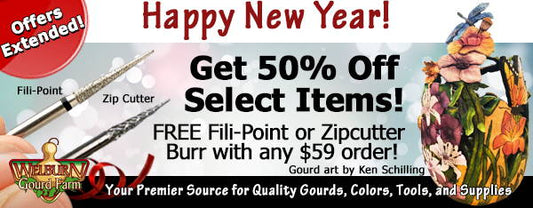 January 2, 2023: Happy New Year! Get 50% Off Select Items plus, a FREE Fili-Point or Zipcutter with any $59 order!