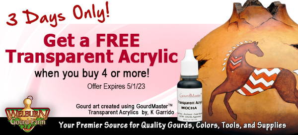 April 29, 2023: Buy 4 Bottles of Transparent Acrylic and Get 1 FREE, 3 Days Only!