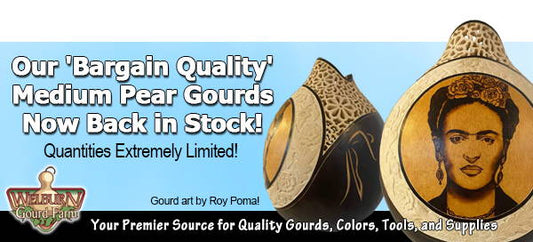 July 23, 2022: Our Popular 'Bargain Quality' Medium Pears and Straight Cut Canteen Vases are Back! These Items Sell Out Fast, Get them Today!