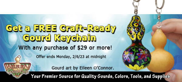 February 2, 2023: 4 Days Only, Get a FREE Gourd Keychain, Save 15% and more!