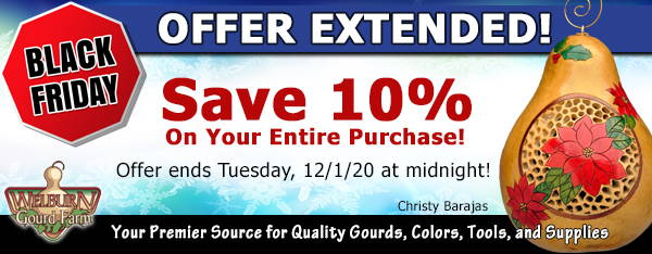 November 30, 2020: Offer Extended! Save 10% Off Your Entire Order!