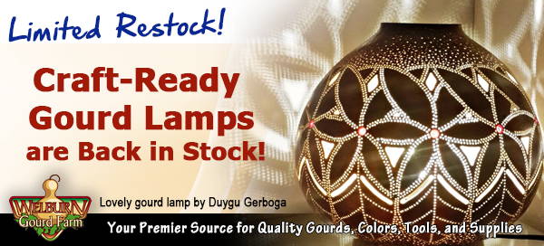 October 24, 2023: Limited Restock of Our Gourd Lamp Kits!