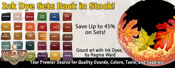 August 19, 2020: Save up to 45% on Ink Dyes, plus must-see gourd art!