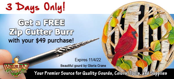 November 2, 2022: 3 Days Only, Get a FREE ZipCutter Burr with any purchase of $49 or more!