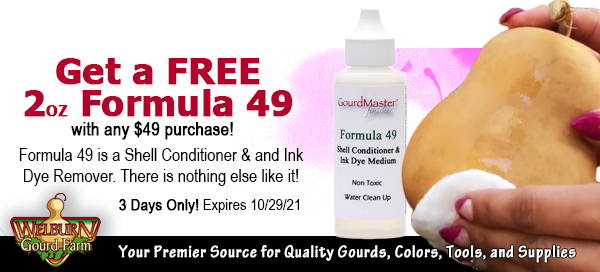 October 27, 2021: Fun Fall project, plus Free Formula 49, 3 days only!