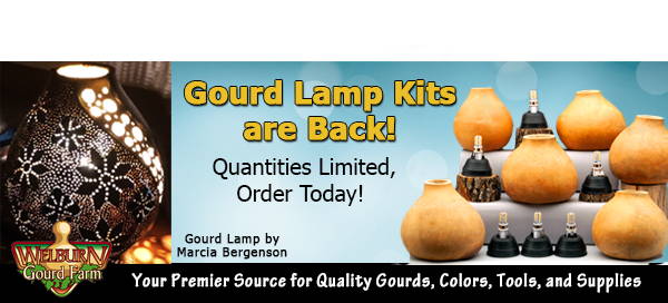 October 14, 2023: Open-Top Gourd Lamp Kits are Back!