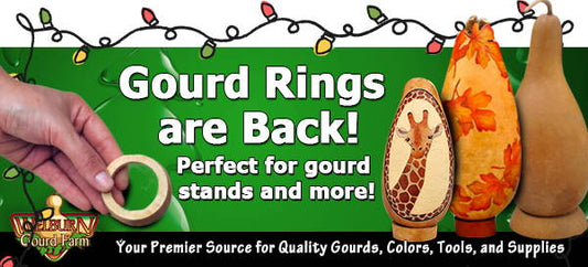 December 7,  2022: Gourd Rings Back in Stock, Save 30% on Metallic Inks and more!
