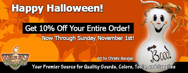 October 31, 2020: Happy Halloween, Get 10% off your entire order!