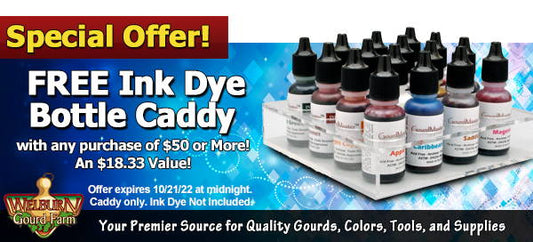 October 19, 2022: 3 Days Only, Get a FREE Bottle Caddy with any purchase of $50 or more!
