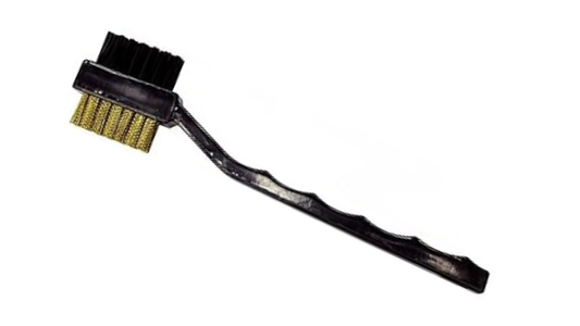 Dual-Sided Nylon & Brass Cleaning Brush