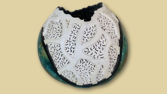 Carved Filigree Gourd by Camille King (9/24 9am-4pm)
