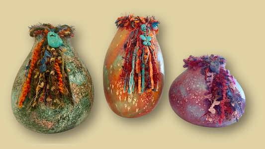 Silk Dye on Gourds Class 1 by Dianne Connelly (9/25 9am-12pm)
